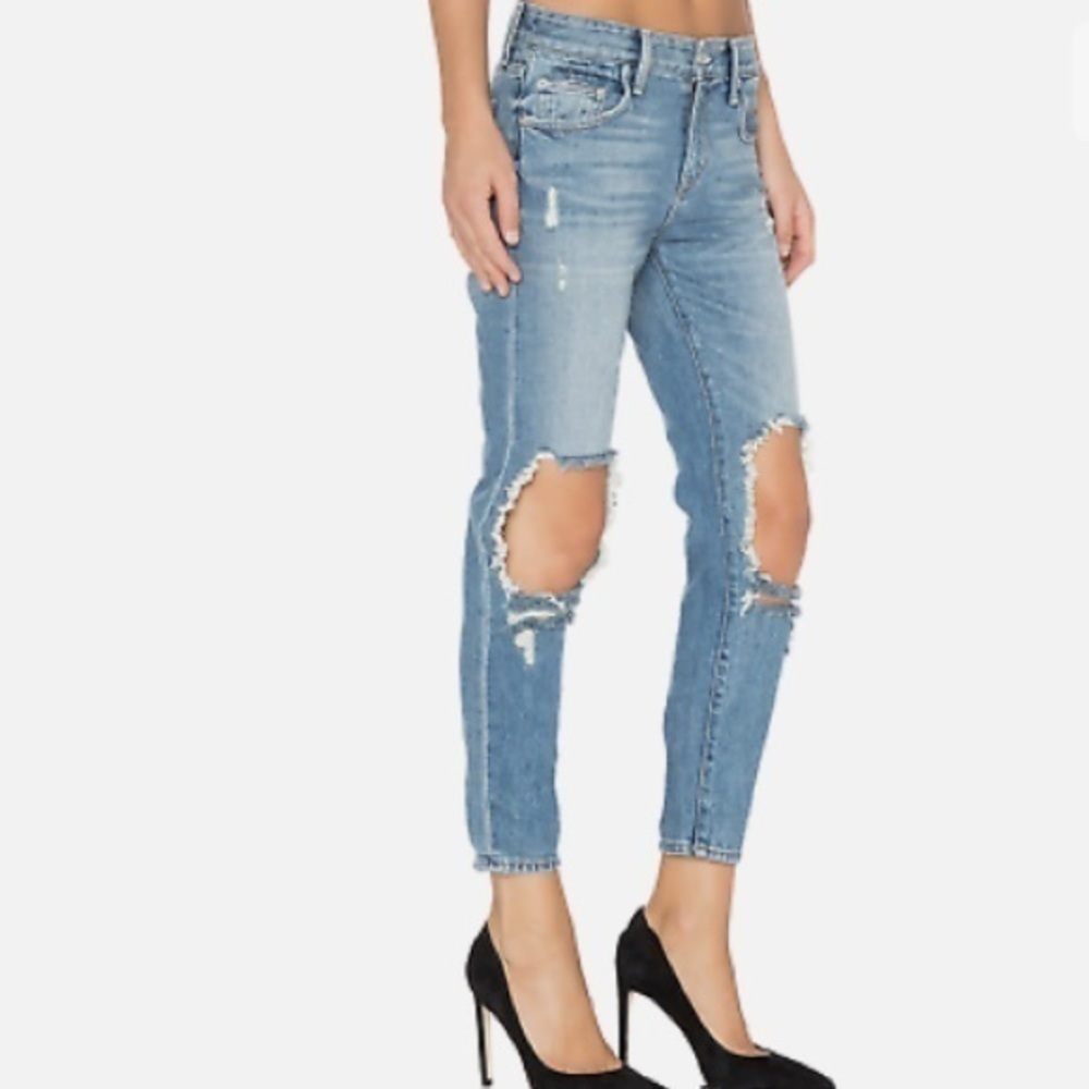 Lovers and Friends Ezra Cropped Slim Boyfriend Jean Size 26